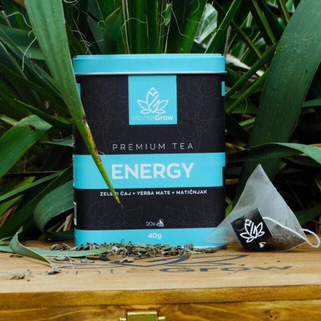 ENERGY čaj: zeleni čaj, yerba mate, matičnjak (limena kutija)